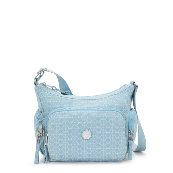 kipling Gabb Small Printed Denim Crossbody Bag