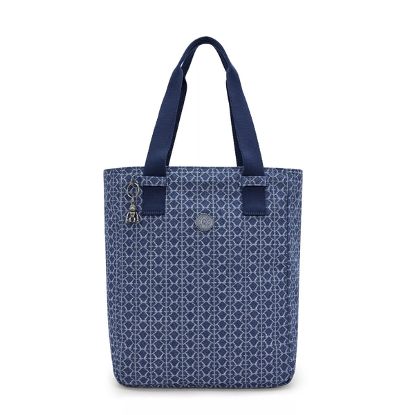 kipling Jowns Printed Denim Tote Bag