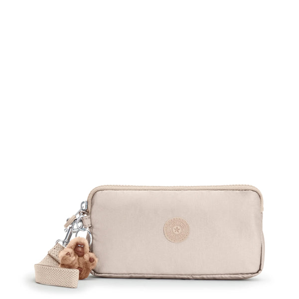 kipling Lowie Metallic Wristlet Wallet
