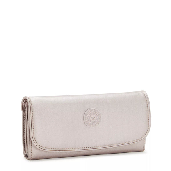 Kipling Money Land Metallic Snap Wallet
