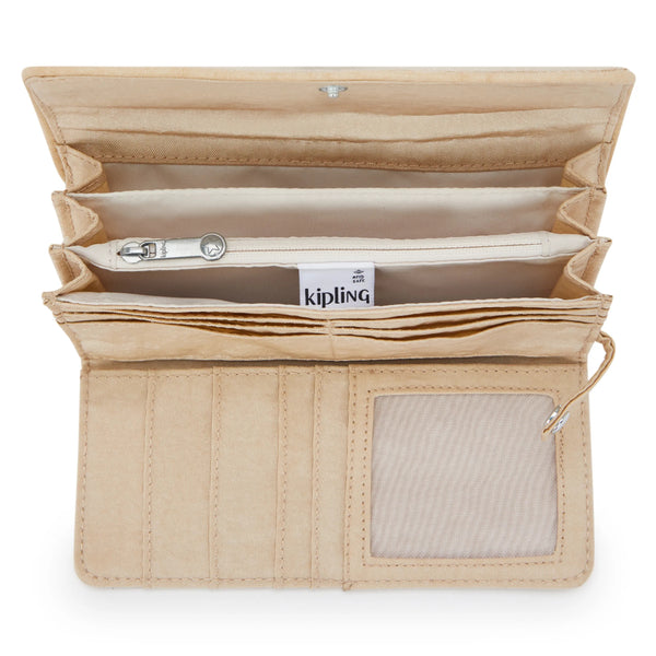 Kipling Money Land Shimmer Snap Wallet