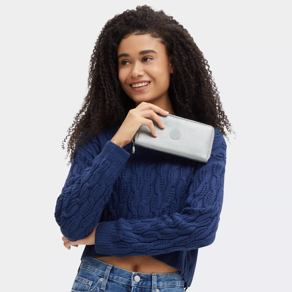 Kipling Money World Metallic Wallet