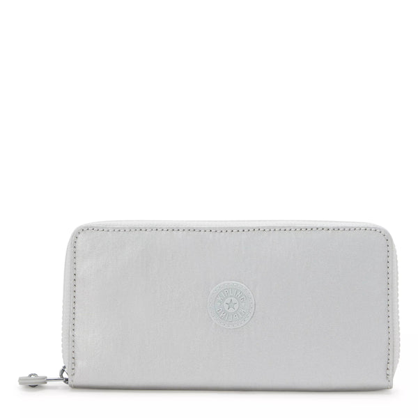 kipling Money World Metallic Wallet