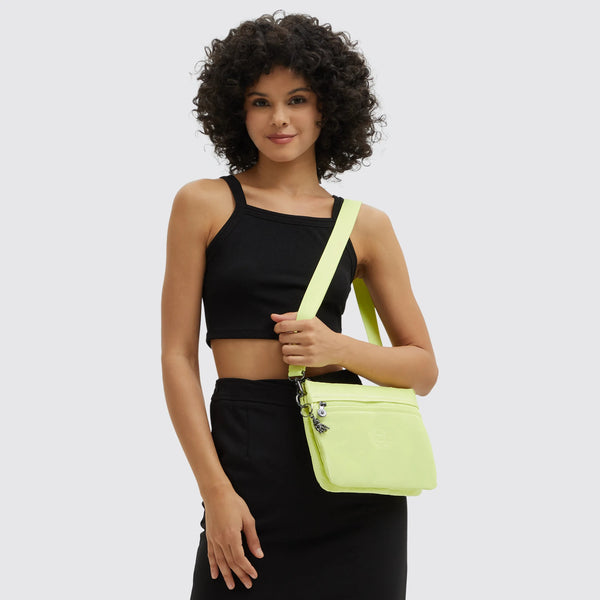 Kipling Riri Large Zip Lacquered Crossbody Bag