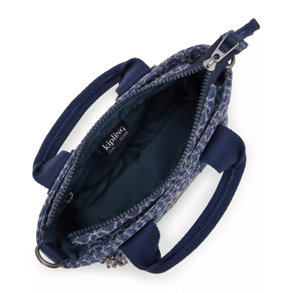 Kipling Ritta Mini Printed Denim Shoulder Bag