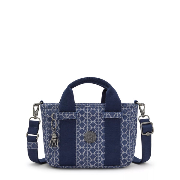 kipling Ritta Mini Printed Denim Shoulder Bag
