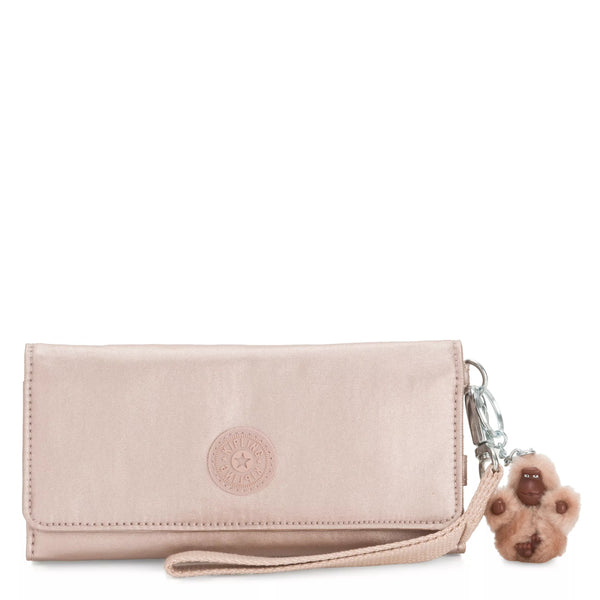 kipling Rubi Large Metallic Wristlet Wallet