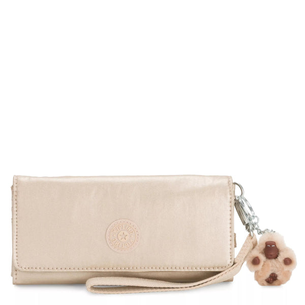 kipling Rubi Large Metallic Wristlet Wallet
