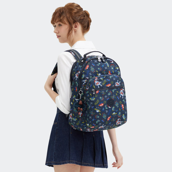 Kipling Seoul Lap Printed 15" Laptop Backpack