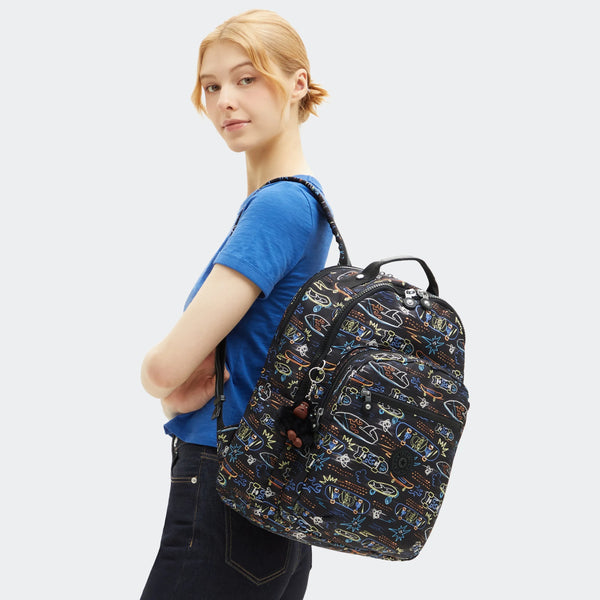 Kipling Seoul Lap Printed 15" Laptop Backpack