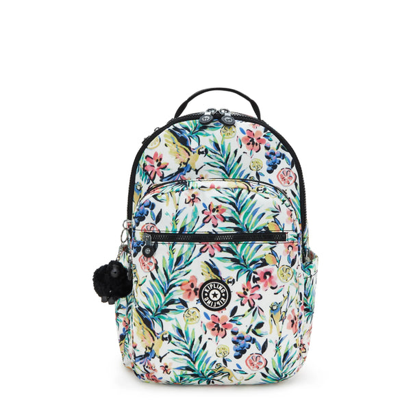 kipling Seoul Large Printed 15" Laptop Backpack