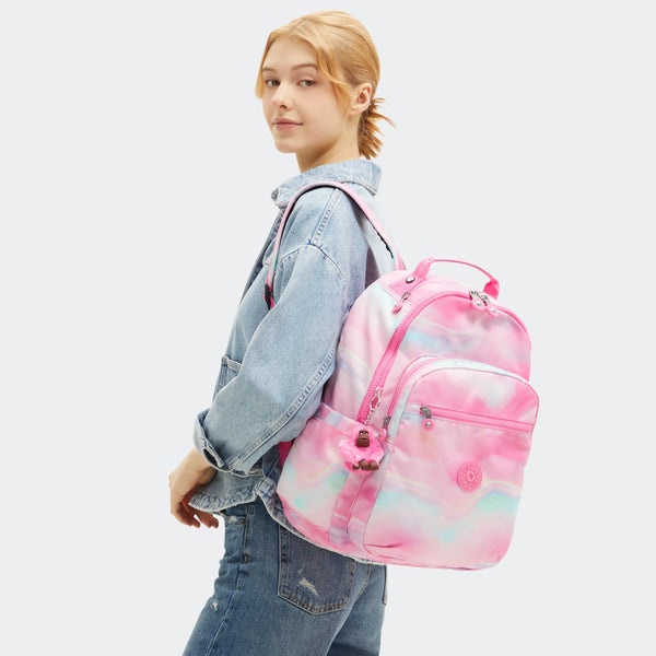 Kipling Seoul Large Printed 15" Laptop Backpack