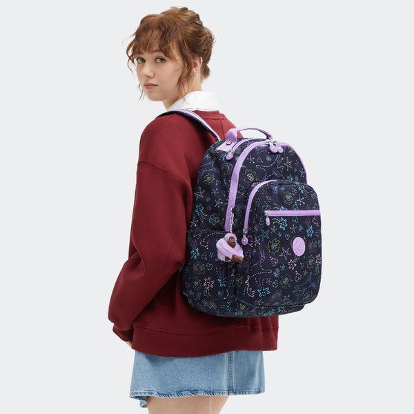 Kipling Seoul Large Printed 15" Laptop Backpack