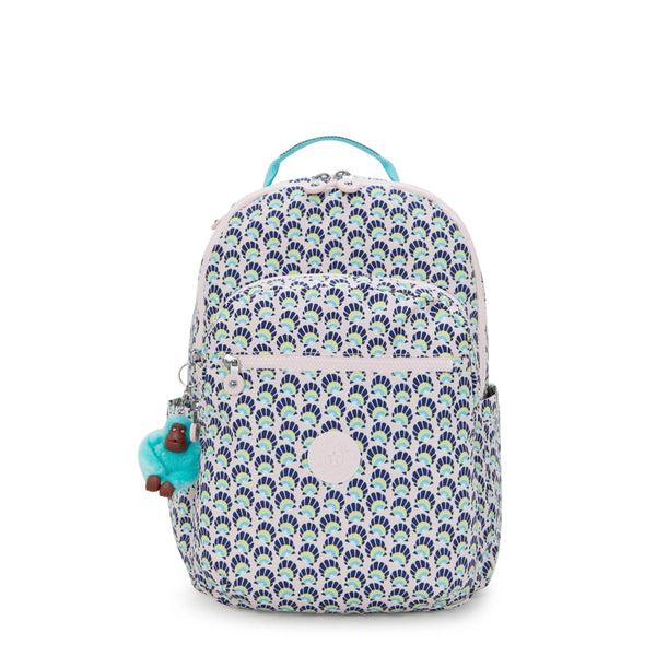 kipling Seoul Large Printed 15" Laptop Backpack