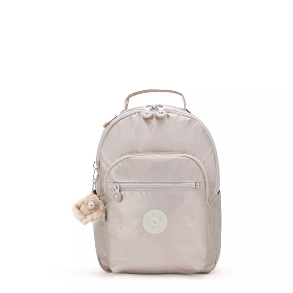 kipling Seoul Small Metallic Tablet Backpack