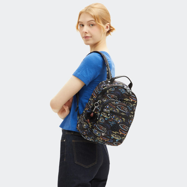 Kipling Seoul Small Printed Tablet Backpack