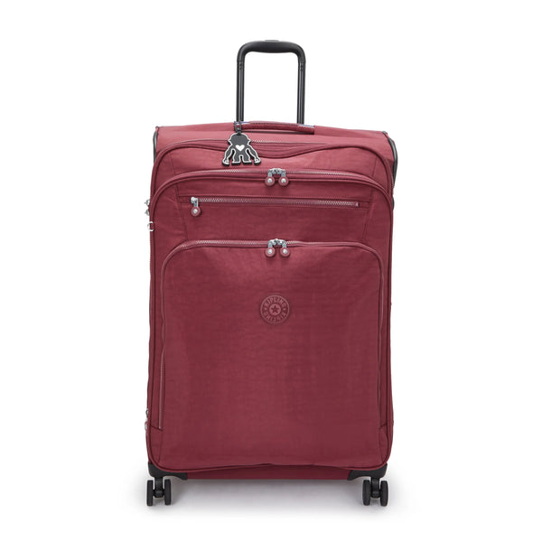 kipling Youri Spin Large Printed 4 Wheeled Rolling Luggage