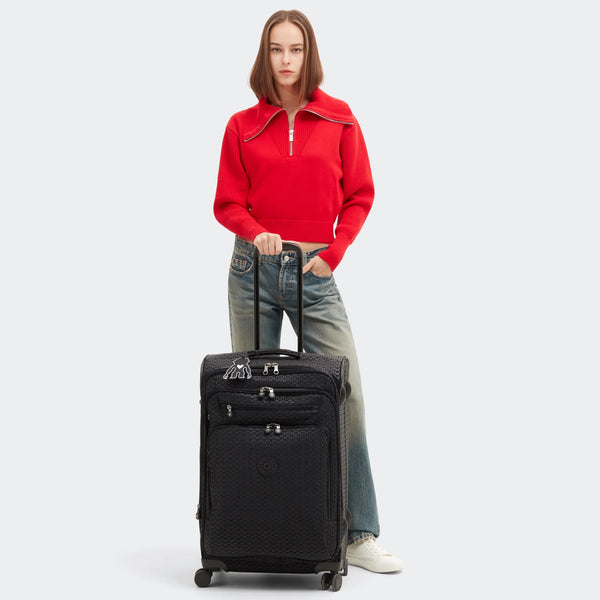 Kipling Youri Spin Medium Printed 4 Wheeled Rolling Luggage