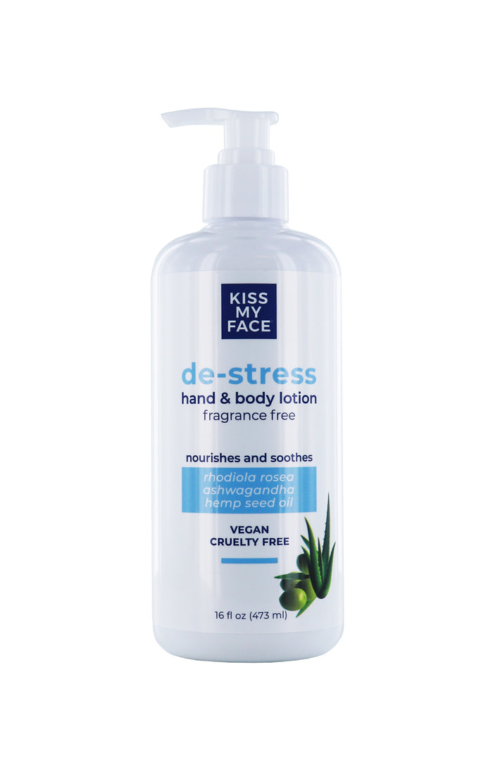 kiss my face De-Stress Hand & Body Lotion - Fragrance Free