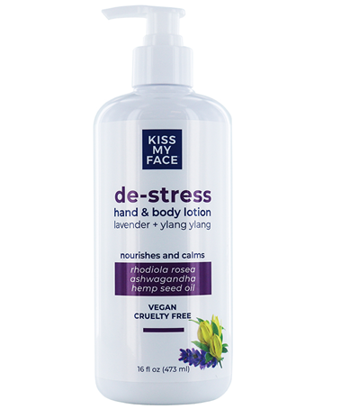 kiss my face De-Stress Hand & Body Lotion - Lavender + Ylang Ylang