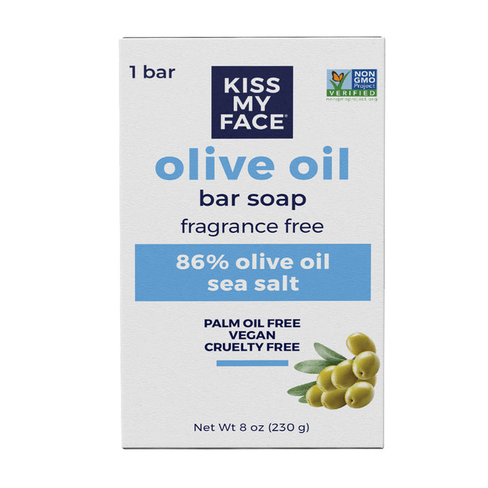 kiss my face Pure Olive Oil Bar Soap - Fragrance Free