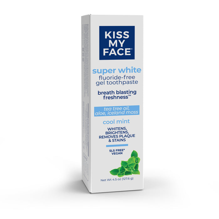 kiss my face Whitening Cool Mint Gel Fluoride Free Toothpaste