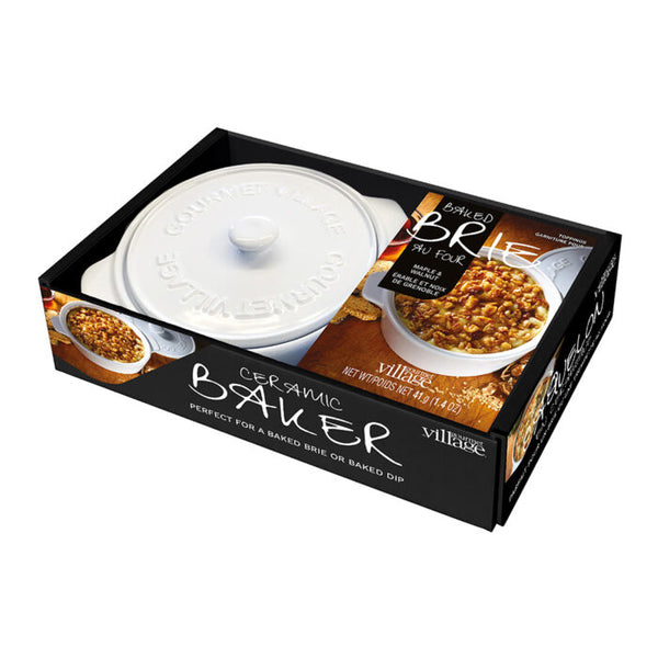 kitchengrips Brie Baker Gift Set with Maple Walnut Brie Topping