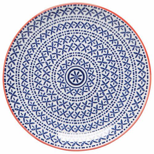 kitchengrips Appetizer Plate - Blue Cross