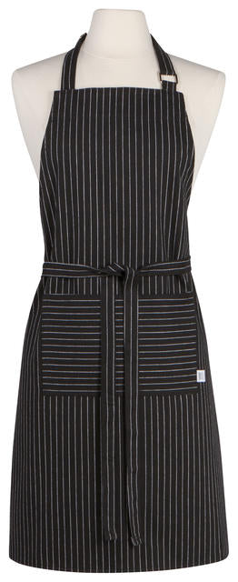 kitchengrips Apron - Pinstripe Black