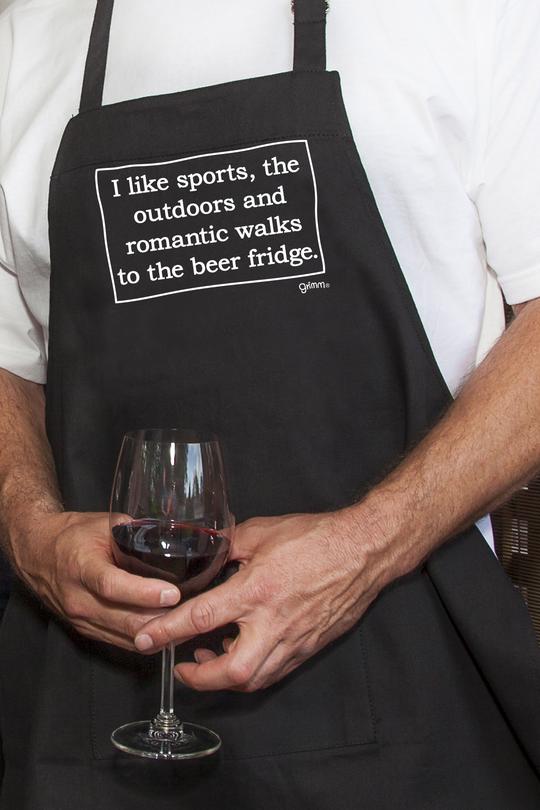 kitchengrips Apron Walks to the Beer Fridge
