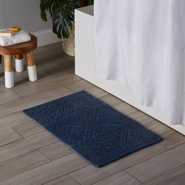 Kitchengrips Bath Mat Tavira Navy