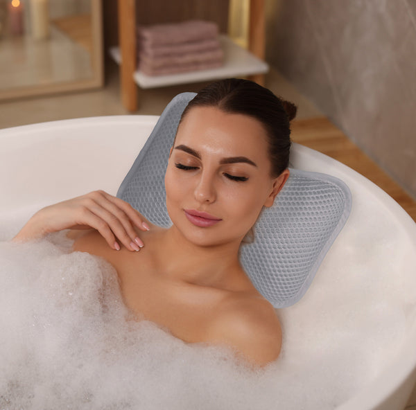 Kitchengrips Bath Pillow Mesh Grey