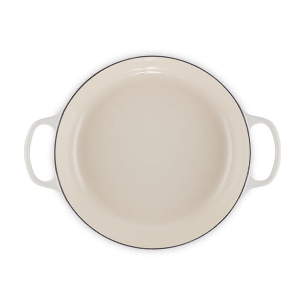 Kitchengrips Braiser Meringue Enameled Cast Iron