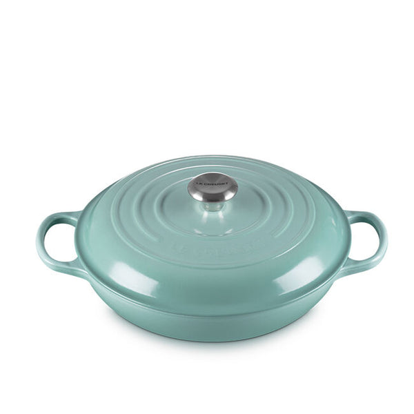 kitchengrips Braiser Sage Enameled Cast Iron