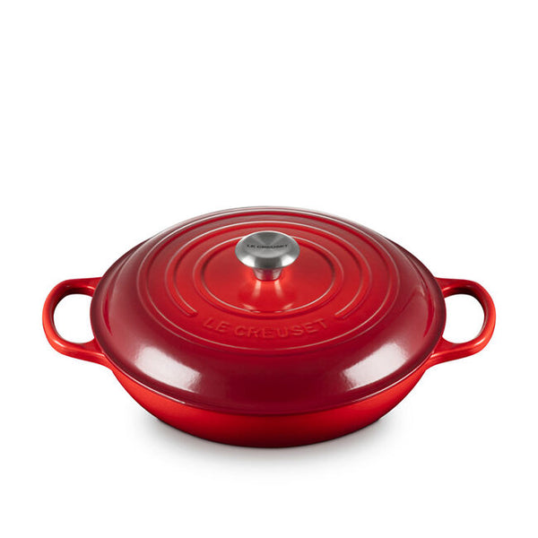 kitchengrips Braisers Cerise Enameled Cast Iron