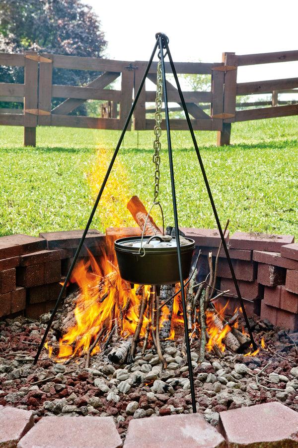 Kitchengrips Camp Tripod With Chain Cast Iron
