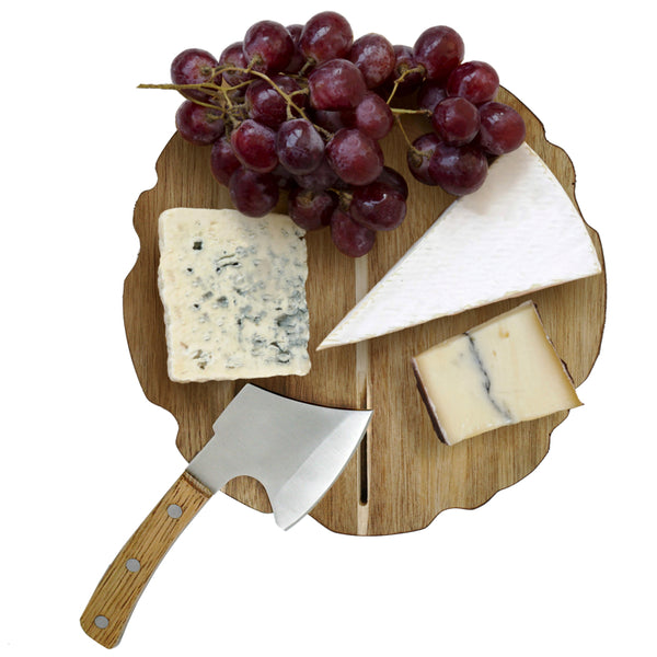 Kitchengrips Cheese Platter With Cleaver