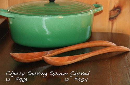 kitchengrips Cherry Wood Serving Spoon