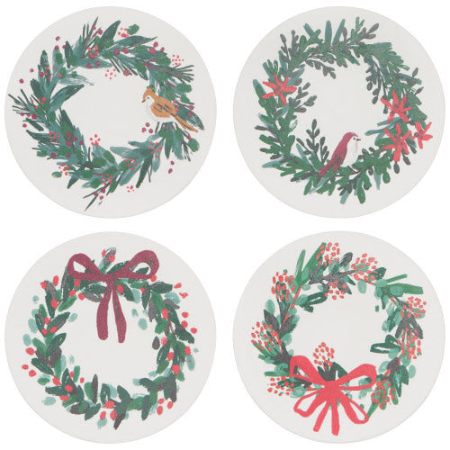 kitchengrips Coasters Christmas Wreaths