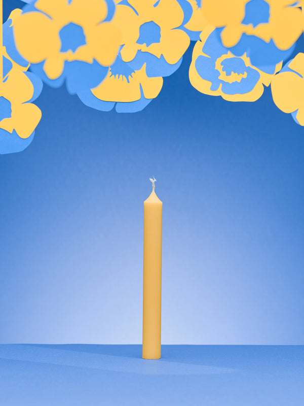 kitchengrips Dinner Candle Yellow