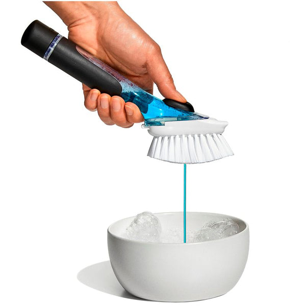 Kitchengrips Dish Soap Dispensing Brush Bristle