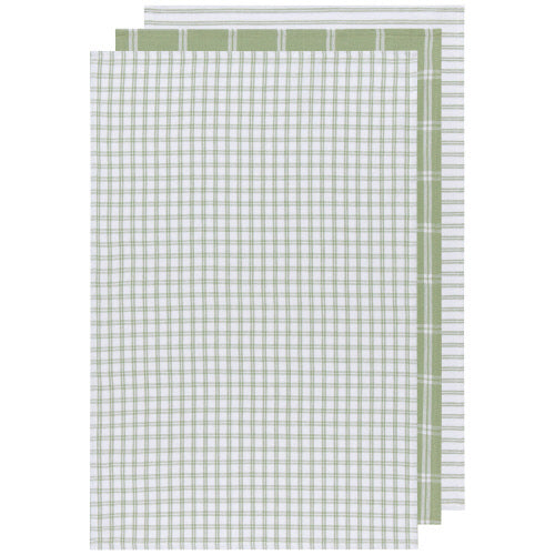 kitchengrips Dish Towel Set Tic-Tac-Toe Sage
