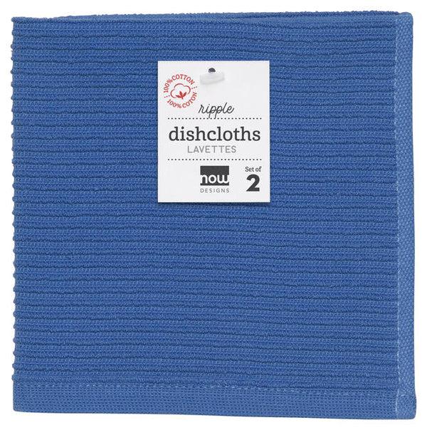kitchengrips Dishcloth Ripple Set - Royal Blue