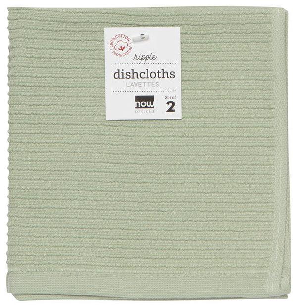 kitchengrips Dishcloth Ripple Set - Sage