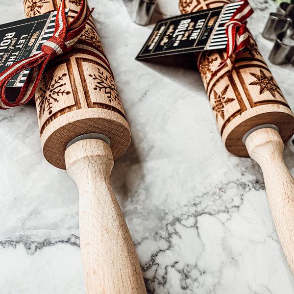 kitchengrips Embossed Square Snowflake Rolling Pin