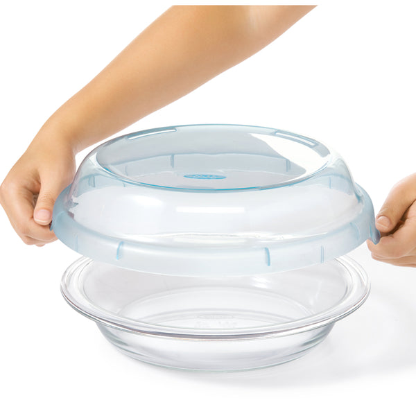 Kitchengrips Glass Pie Plate With Lid