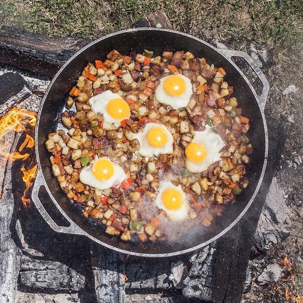 Kitchengrips Large Dual Handle Skillet Cast Iron