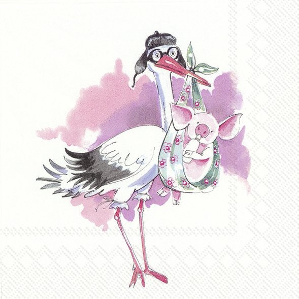 kitchengrips Lunch Napkin Piggy New Baby