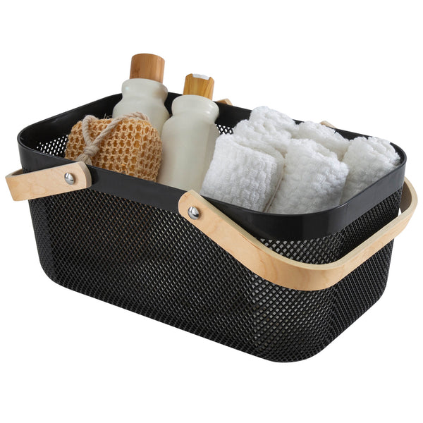 Kitchengrips Mesh Storage Basket Large Black