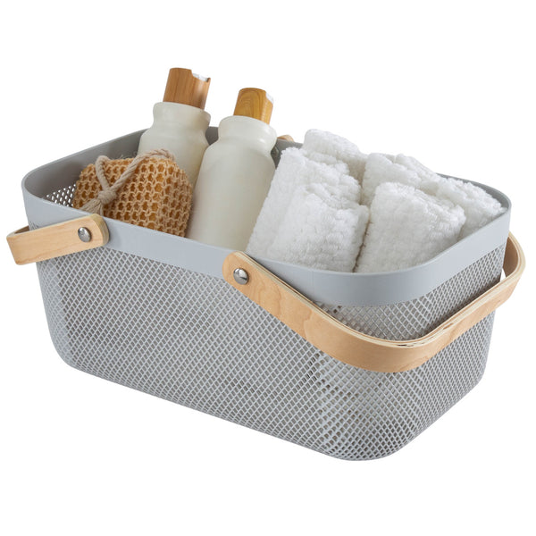 Kitchengrips Mesh Storage Basket Large Grey
